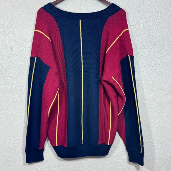Vtg 90s Sweater XL John Ashford 100% Cotton Rugby Ivy Leage Preppy Old Money Y2K - Picture 6 of 12